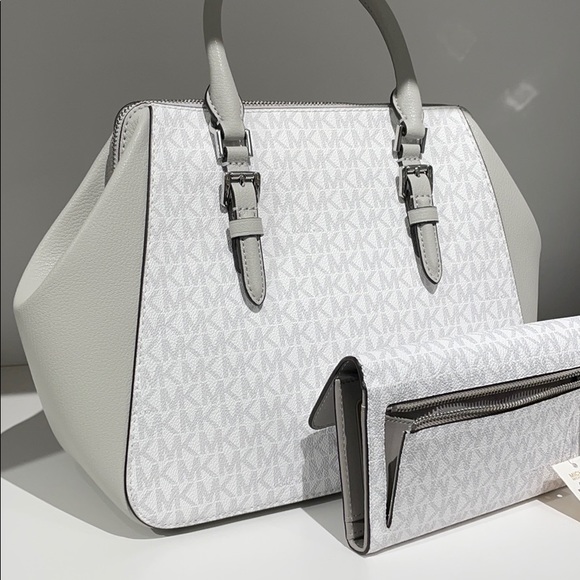 2pc MK Michael Kors satchel bag wallet set - Picture 7 of 10